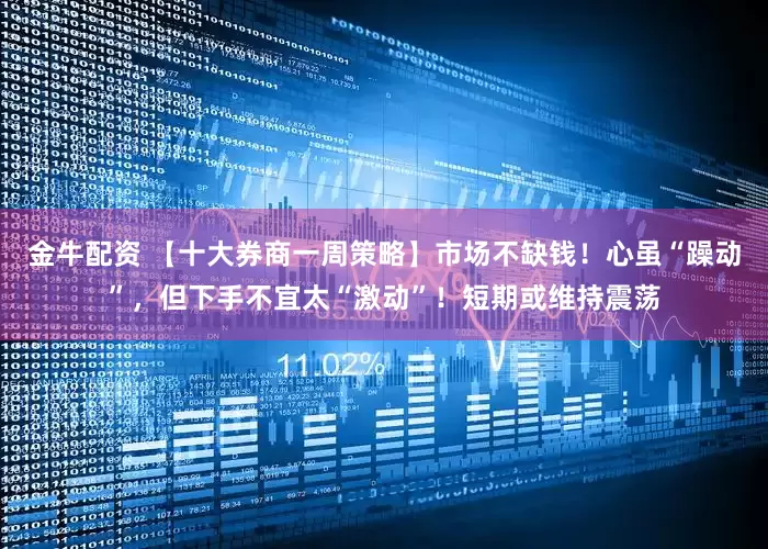 金牛配资 【十大券商一周策略】市场不缺钱！心虽“躁动”，但下手不宜太“激动”！短期或维持震荡