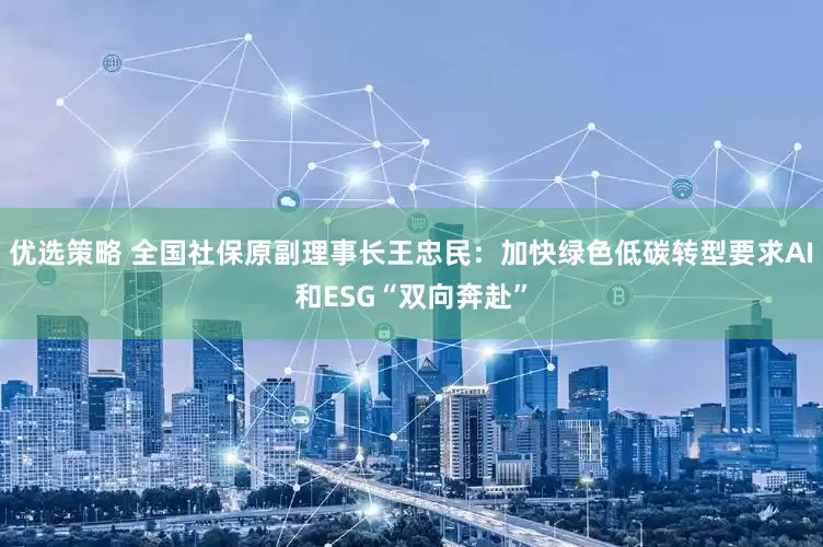 优选策略 全国社保原副理事长王忠民：加快绿色低碳转型要求AI和ESG“双向奔赴”