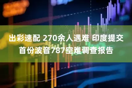 出彩速配 270余人遇难 印度提交首份波音787空难调查报告