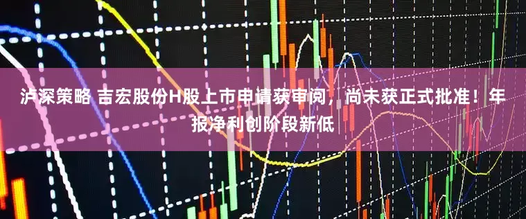 泸深策略 吉宏股份H股上市申请获审阅，尚未获正式批准！年报净利创阶段新低