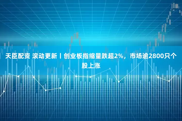 天臣配资 滚动更新丨创业板指缩量跌超2%，市场逾2800只个股上涨