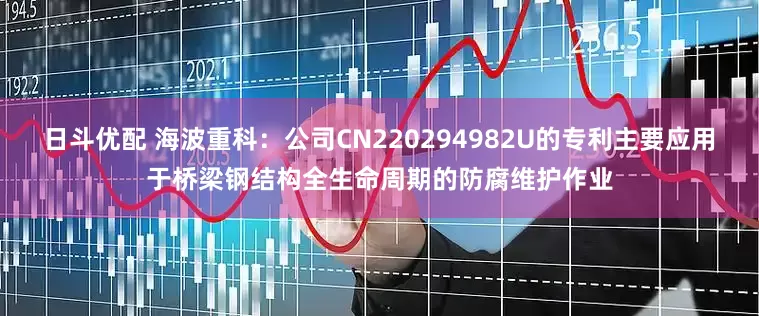 日斗优配 海波重科：公司CN220294982U的专利主要应用于桥梁钢结构全生命周期的防腐维护作业